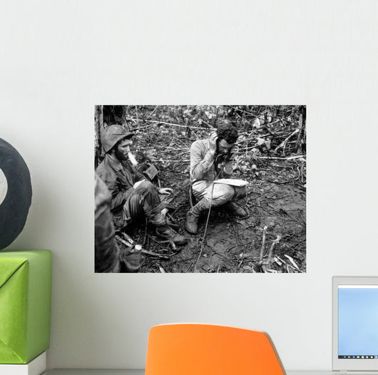 Officer Receives Report Field Wall Decal