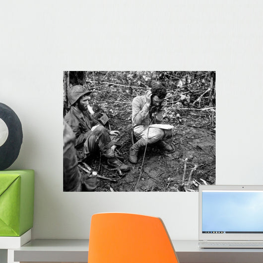 Officer Receives Report Field Wall Decal
