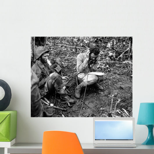 Officer Receives Report Field Wall Decal