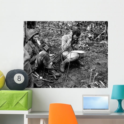 Officer Receives Report Field Wall Decal