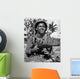 Marine Awaits Signal to Wall Decal