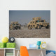 Two M1114 Humvee Vehicles Wall Decal