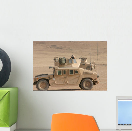 Marine Looks for Suspicious Wall Decal