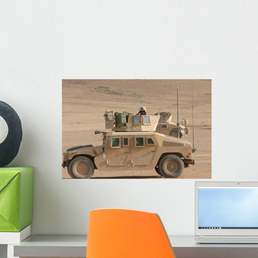 Marine Looks for Suspicious Wall Decal