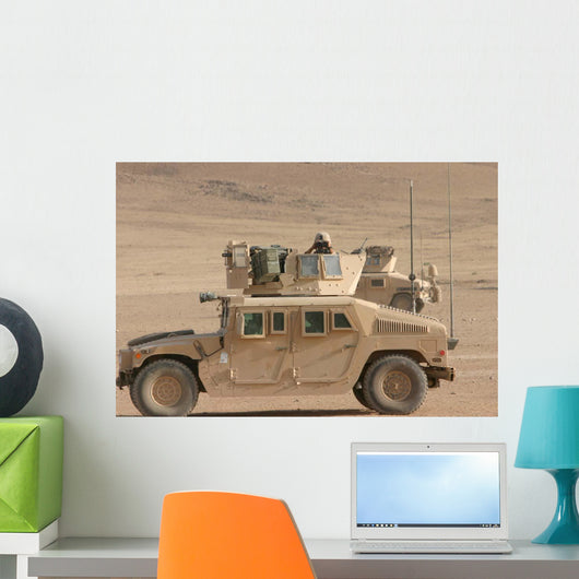 Marine Looks for Suspicious Wall Decal