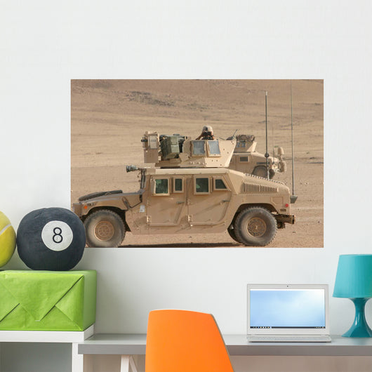 Marine Looks for Suspicious Wall Decal