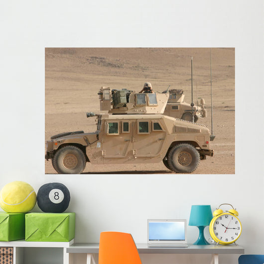 Marine Looks for Suspicious Wall Decal