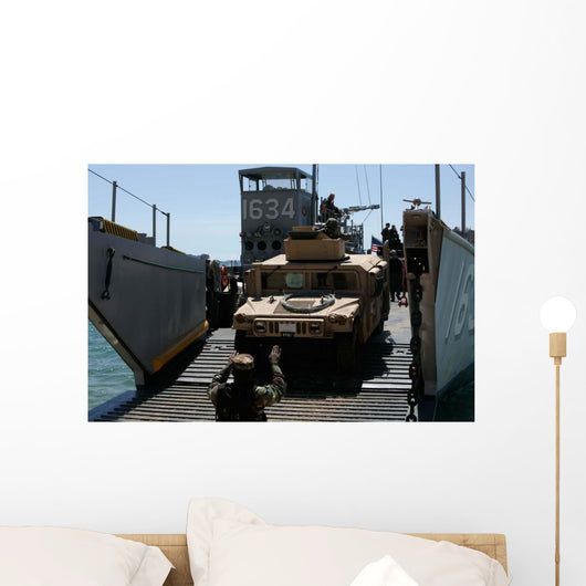 Us Marines Load M1114 Wall Decal