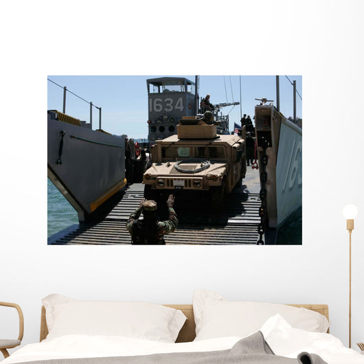 Us Marines Load M1114 Wall Decal