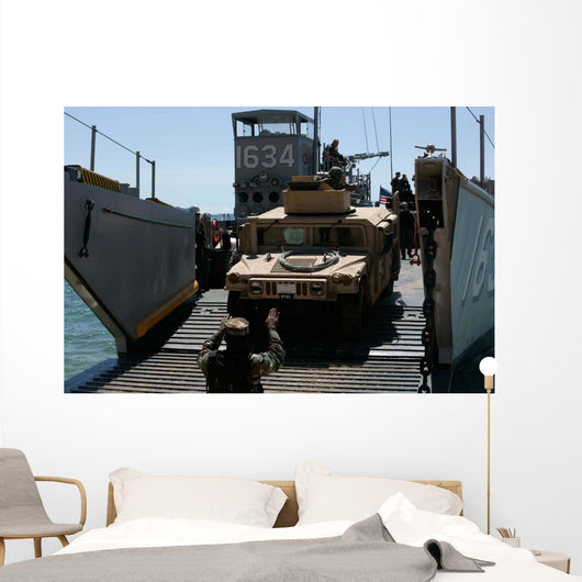 Us Marines Load M1114 Wall Decal