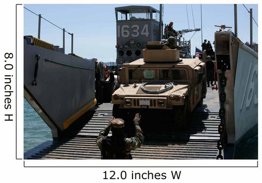 Us Marines Load M1114 Wall Decal