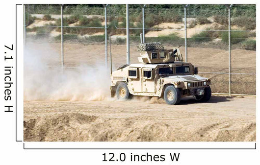 M1114 Humvee Patrols Perimeter Wall Decal