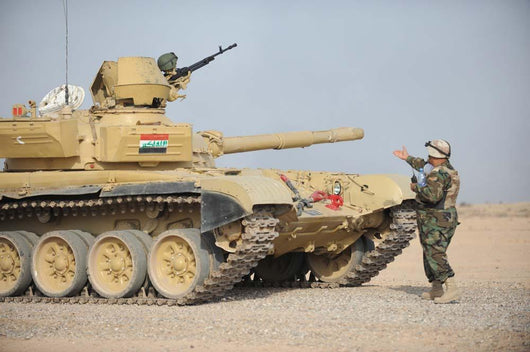 Iraqi Officer Directs T-72 Wall Decal