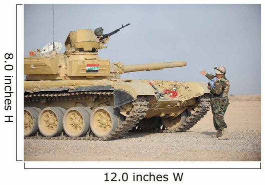Iraqi Officer Directs T-72 Wall Decal