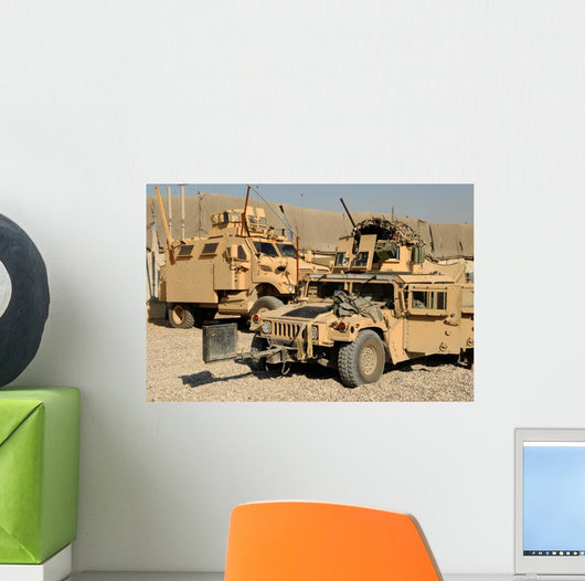 M1114 Humvee Sits Parked Wall Decal