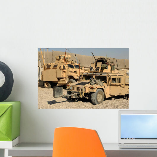 M1114 Humvee Sits Parked Wall Decal