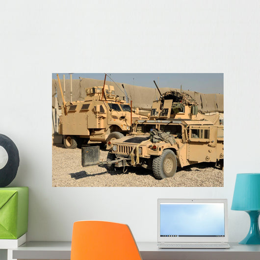 M1114 Humvee Sits Parked Wall Decal