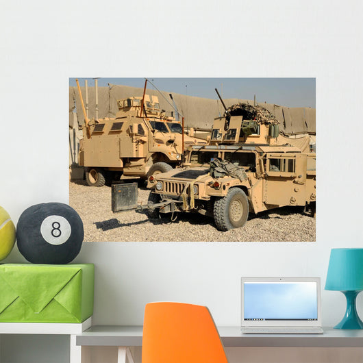 M1114 Humvee Sits Parked Wall Decal