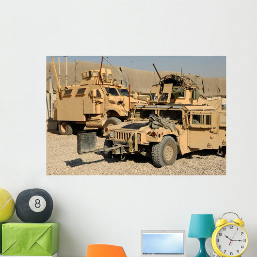 M1114 Humvee Sits Parked Wall Decal