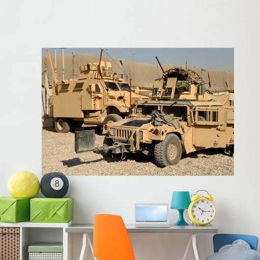 M1114 Humvee Sits Parked Wall Decal
