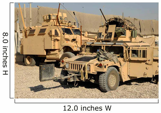 M1114 Humvee Sits Parked Wall Decal