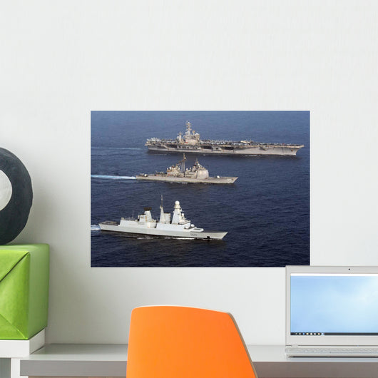 Us and French Navy Wall Decal
