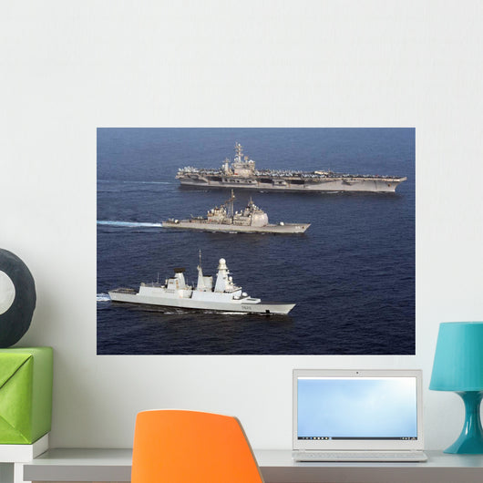 Us and French Navy Wall Decal