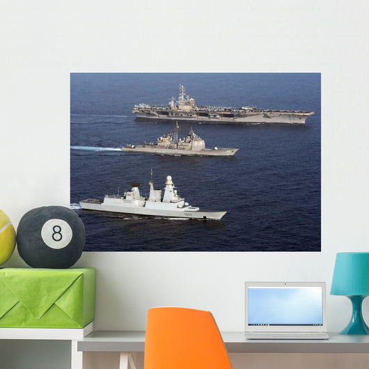 Us and French Navy Wall Decal