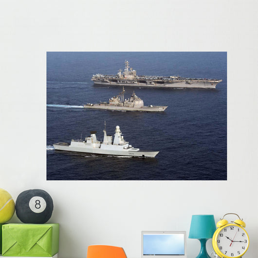 Us and French Navy Wall Decal