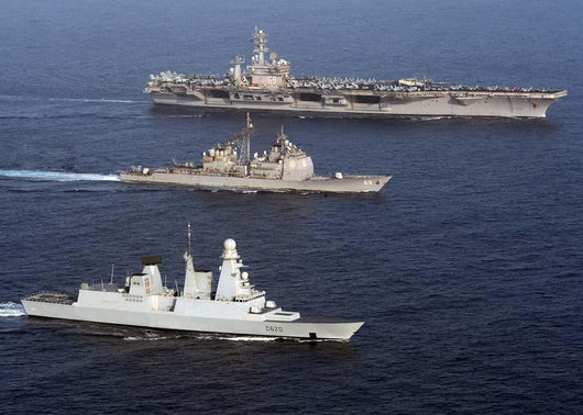 Us and French Navy Wall Decal