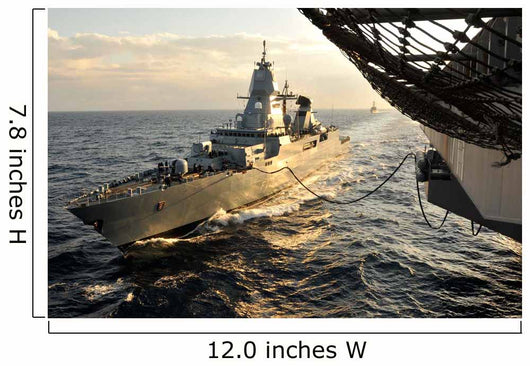 German Sachsen-class Frigate Hessen Wall Decal