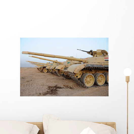 Iraqi T-72 Tanks from Wall Decal