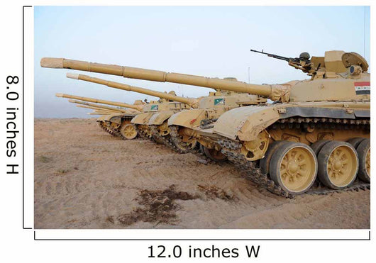 Iraqi T-72 Tanks from Wall Decal