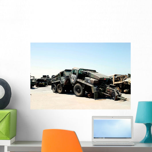 Damaged Mk48 Front Power Wall Decal Design 2