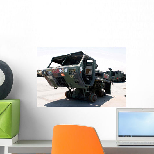 Damaged Mk48 Front Power Wall Decal Design 1