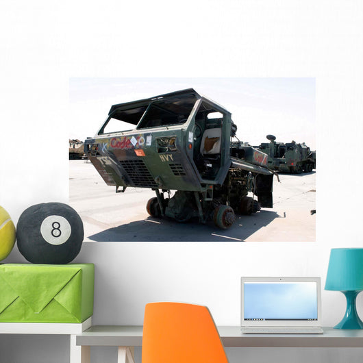 Damaged Mk48 Front Power Wall Decal Design 1