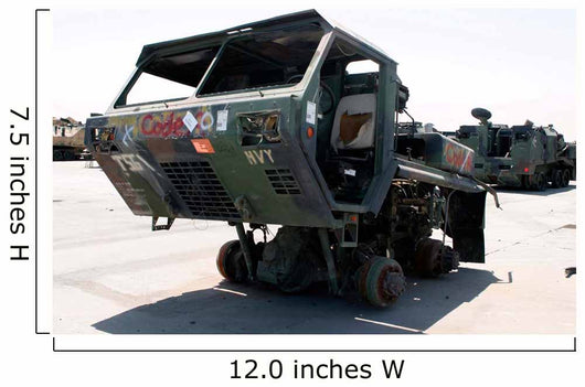 Damaged Mk48 Front Power Wall Decal Design 1