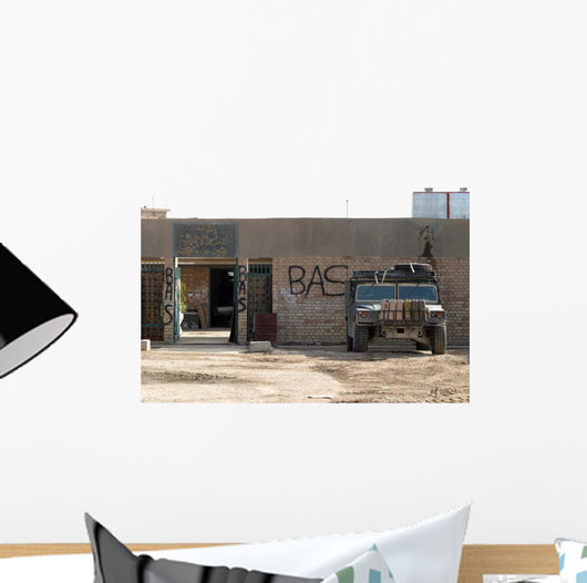 M998 Humvee Parked outside Wall Decal