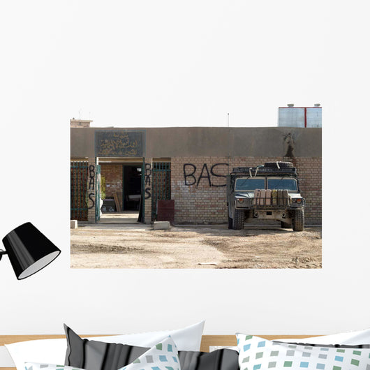 M998 Humvee Parked outside Wall Decal