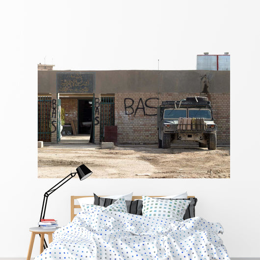 M998 Humvee Parked outside Wall Decal