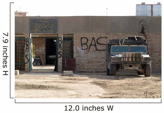 M998 Humvee Parked outside Wall Decal