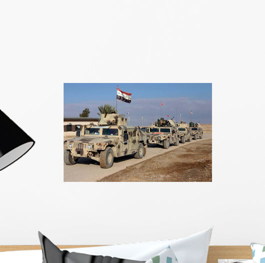 Iraqi Army Soldiers aboard Wall Decal