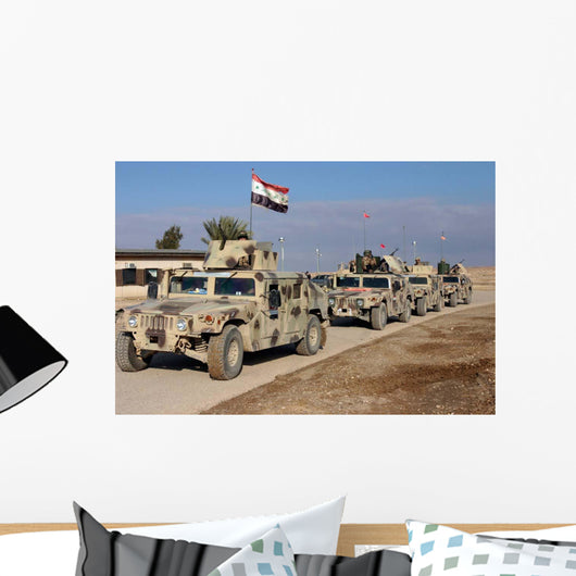 Iraqi Army Soldiers aboard Wall Decal