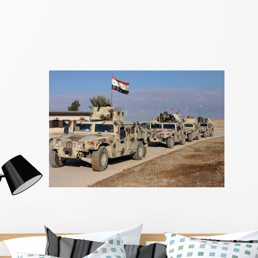 Iraqi Army Soldiers aboard Wall Decal