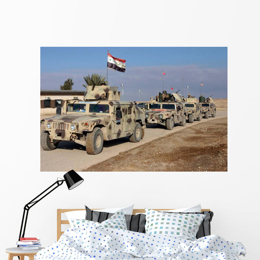 Iraqi Army Soldiers aboard Wall Decal