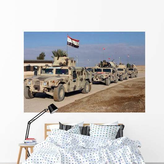 Iraqi Army Soldiers aboard Wall Decal