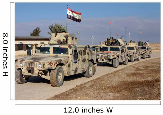 Iraqi Army Soldiers aboard Wall Decal