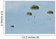 Paratroopers Descend through Sky Wall Decal