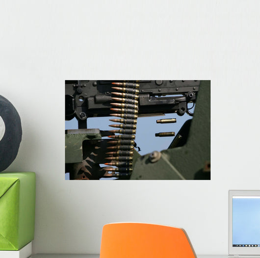 Expended Brass Falls from Wall Decal