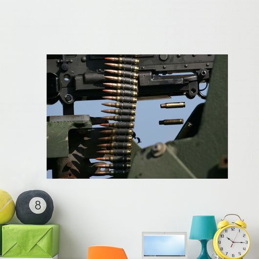 Expended Brass Falls from Wall Decal